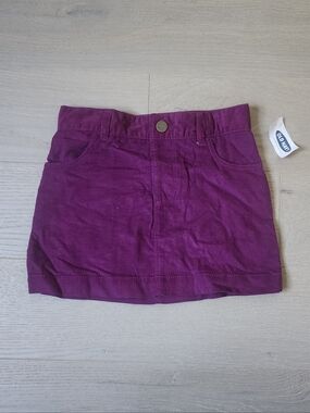 Old Navy Corduroy Skirt Toddler Girl 3T Purple Spring